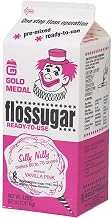 Gold Medal Pink Vanilla Flossugar, Half Gallon Carton, 3.25 Pound (Pack of 6)