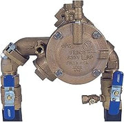 Febco 825YA Bronze RPZ Backflow Preventer 1", Flanged Angle Union