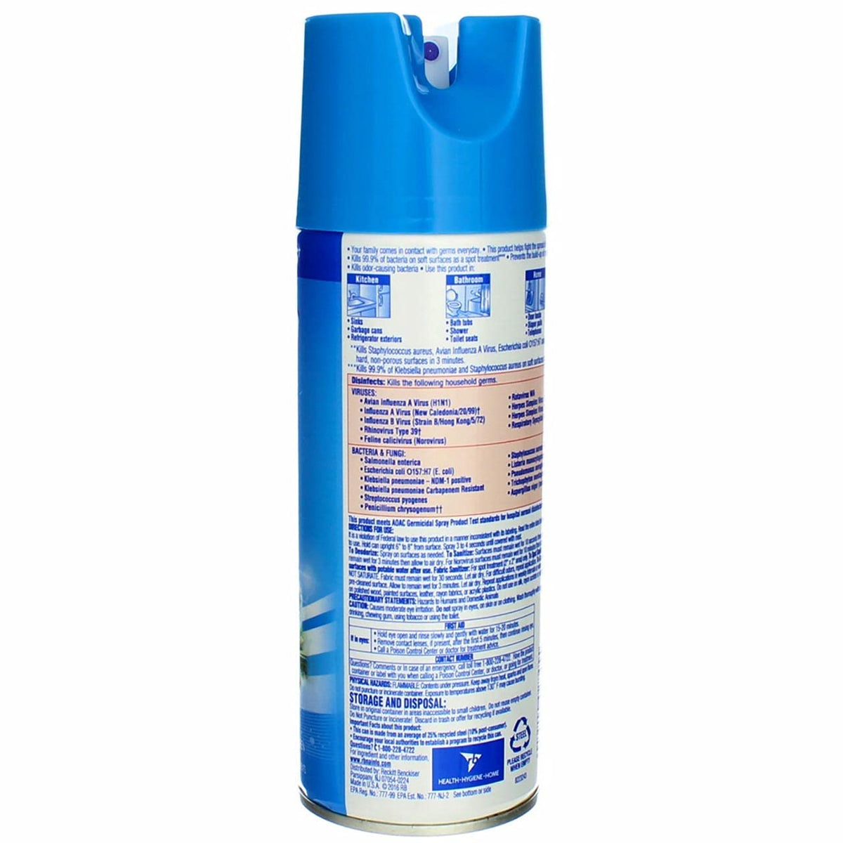 Disinfectant Sprays & Liquids by Lysol – 12.3 Ounce (Pack of 2), Pack of 2, Model 1920002845
