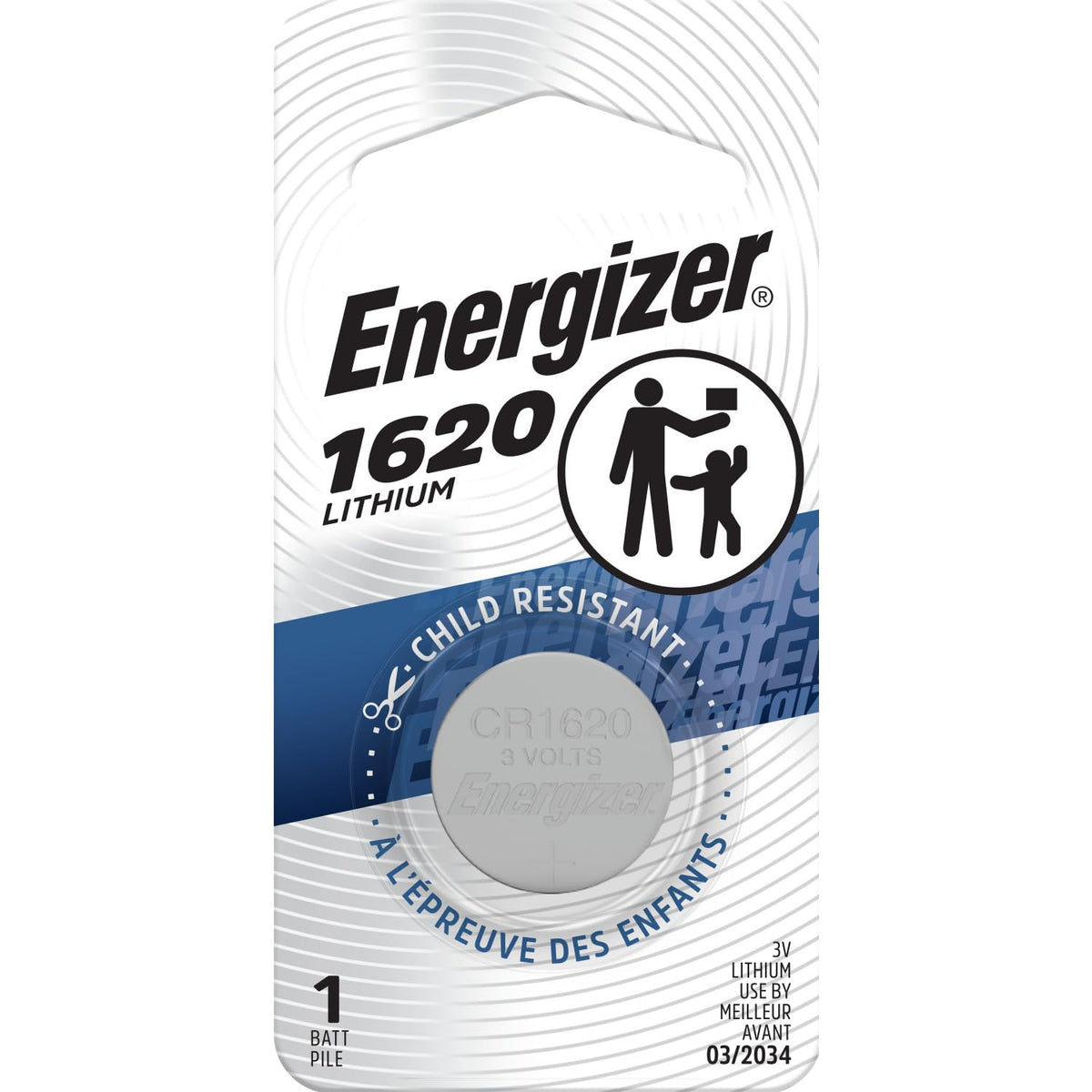 Energizer 1 Count (Pack of 1) / Multicolor / 1 Coin & Button Cell