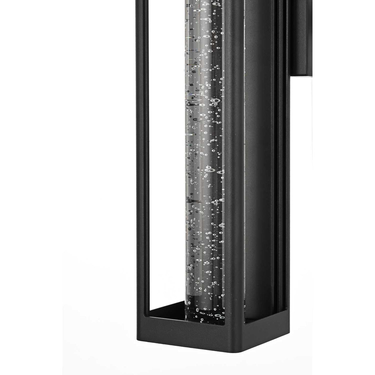 Amaris LED Outdoor Wall Sconce Black by Lighting Design – Aluminium, Iron, and Glass, Black