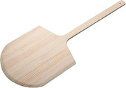 Winco 14" x 15" Tan Wood Pizza Peel | Long handle, Beveled edge, Wide blade, Great for Pizza Transfer, Ovens, Baking and Pizzerias
