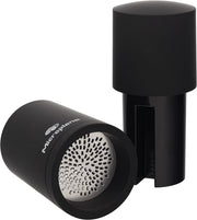 Manual Spice Mill - Cinnamon Grinder and Nutmeg Grater (Black) by Microplane – 2x2x8.1 Inch (Pack of 1), Stainless Steel, Black, Model 48060