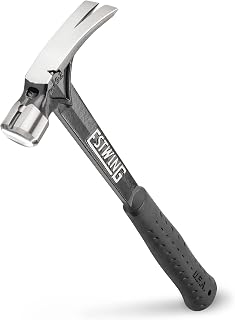 Estwing Ultra Series Hammer, 15oz Smooth Face, Black Grip, EB-15S