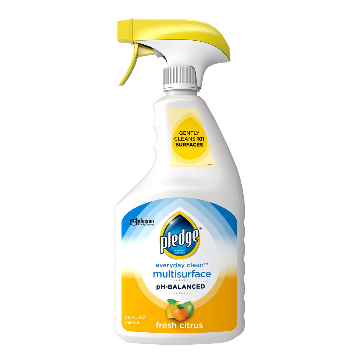 pH-Balanced Multisurface Cleaner Spray for Everyday Care by Pledge – 25 Fl Oz (Pack of 1), 25 Ounce, Model 336283