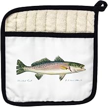 Betsy Drake PT023R Speckled Trout Pot Holder