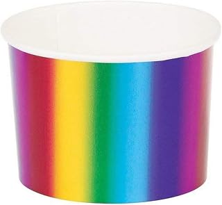 Creative Converting Metallic Rainbow Foil Treat Cups
