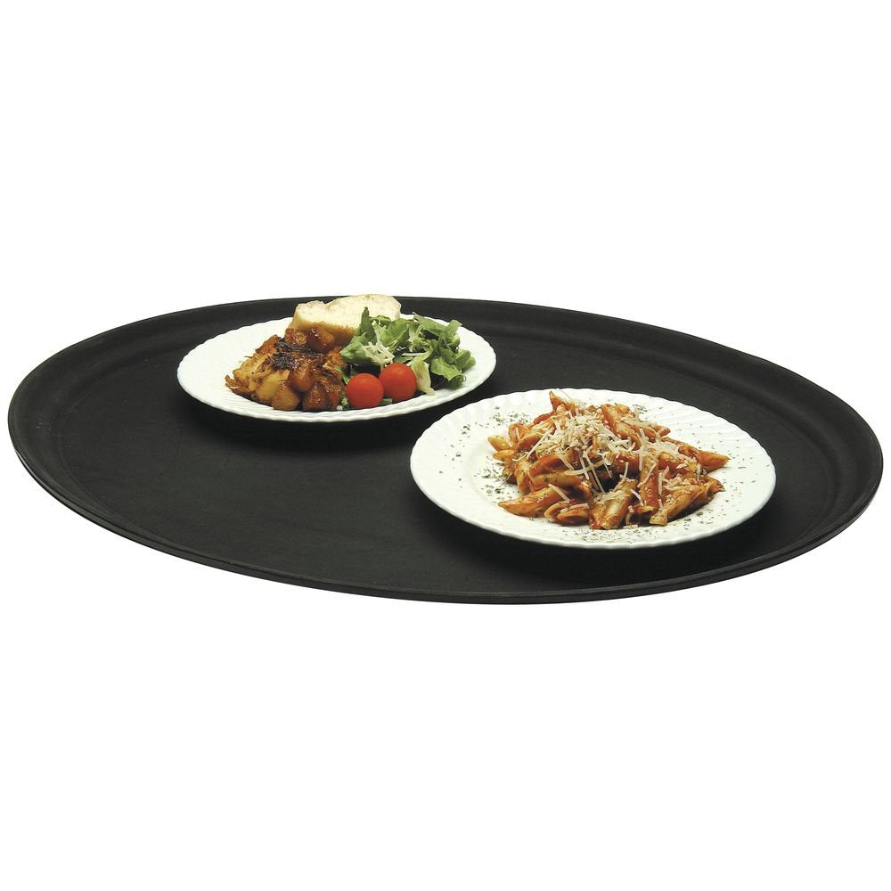 NonSkid Serving Tray by HUBERT – Plastic, Black