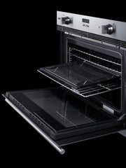 Summit 30" Single Gas Wall Oven by Summit Appliance – 3 cubic feet, 3.0 cubic_feet, Stainless Steel, Model SGWOGD30