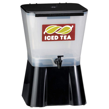 Iced Tea Dispenser White/Black 3 gal by Tablecraft – 3.0 gallons, Plastic, Multicolor