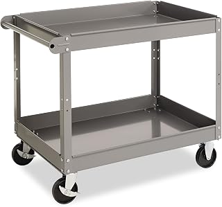 Tennsco SC-2436 Service Cart, 24" Width, 32" Height, 36" Depth, 2 Shelves