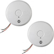 Kidde Hardwired Smoke Detector, 10-Year Battery Backup, Interconnect, Test-Silence Button, 2 Pack