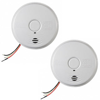 Hardwired Smoke Detector by Kidde – 2 packs, Plastic, White, Pack of 2, Model i12010S