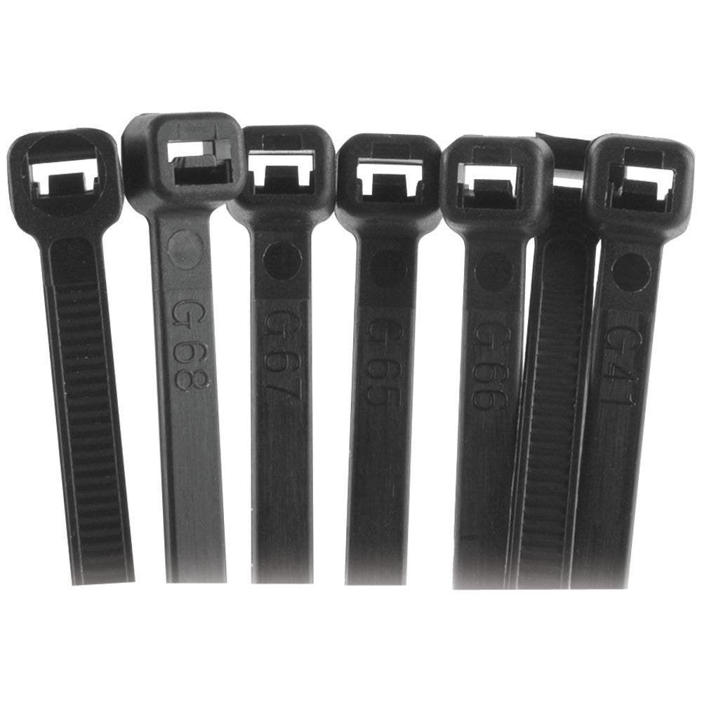 11 INCH CABLE TIE BLACK PACKAGE OF by Install Bay – 11 inches, Plastic, Black, Model install-bayr-bct11-cable-ties-100-pk-11