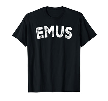 Emus T-Shirt by Emus - Design – Black, Model EDE832Z0FSY