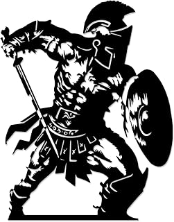 Spartan Warrior Metal Wall Art.WallArt Decor.Metal Outdoor Decor.12in