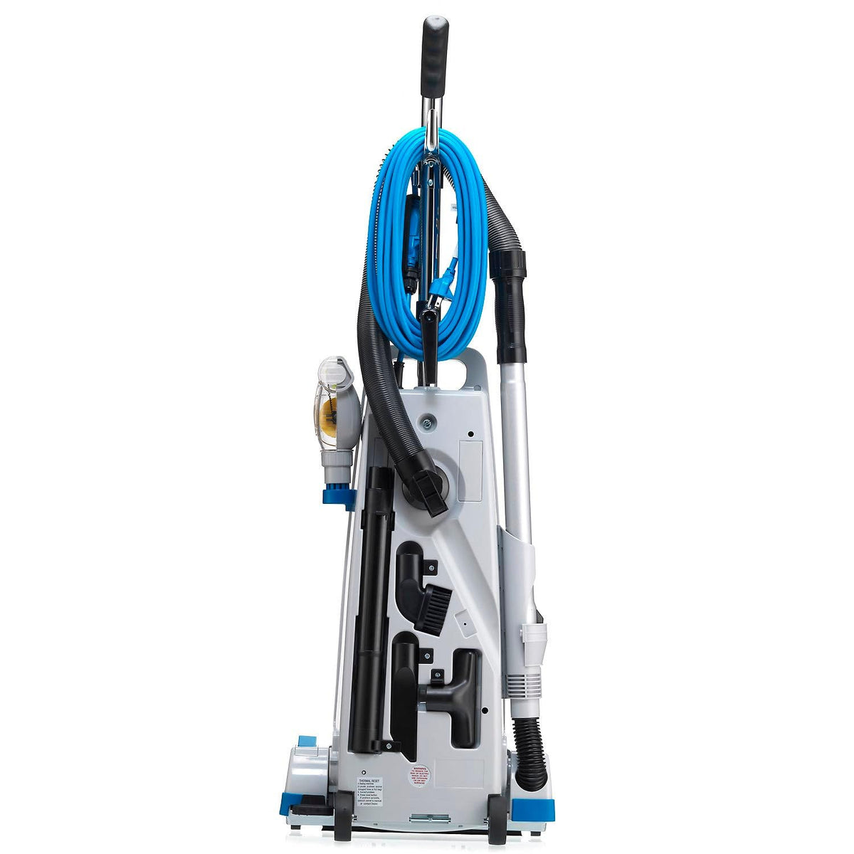 Commercial Upright Vacuum Cleaner with On-Board Tools by Global Industrial – 7.0 quarts, Plastic, Gray, Model GL-7700AM-UP
