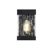 Thompson One Light Outdoor Wall Sconce Black by Lighting Design – Iron, Black, Model OD371W10BK