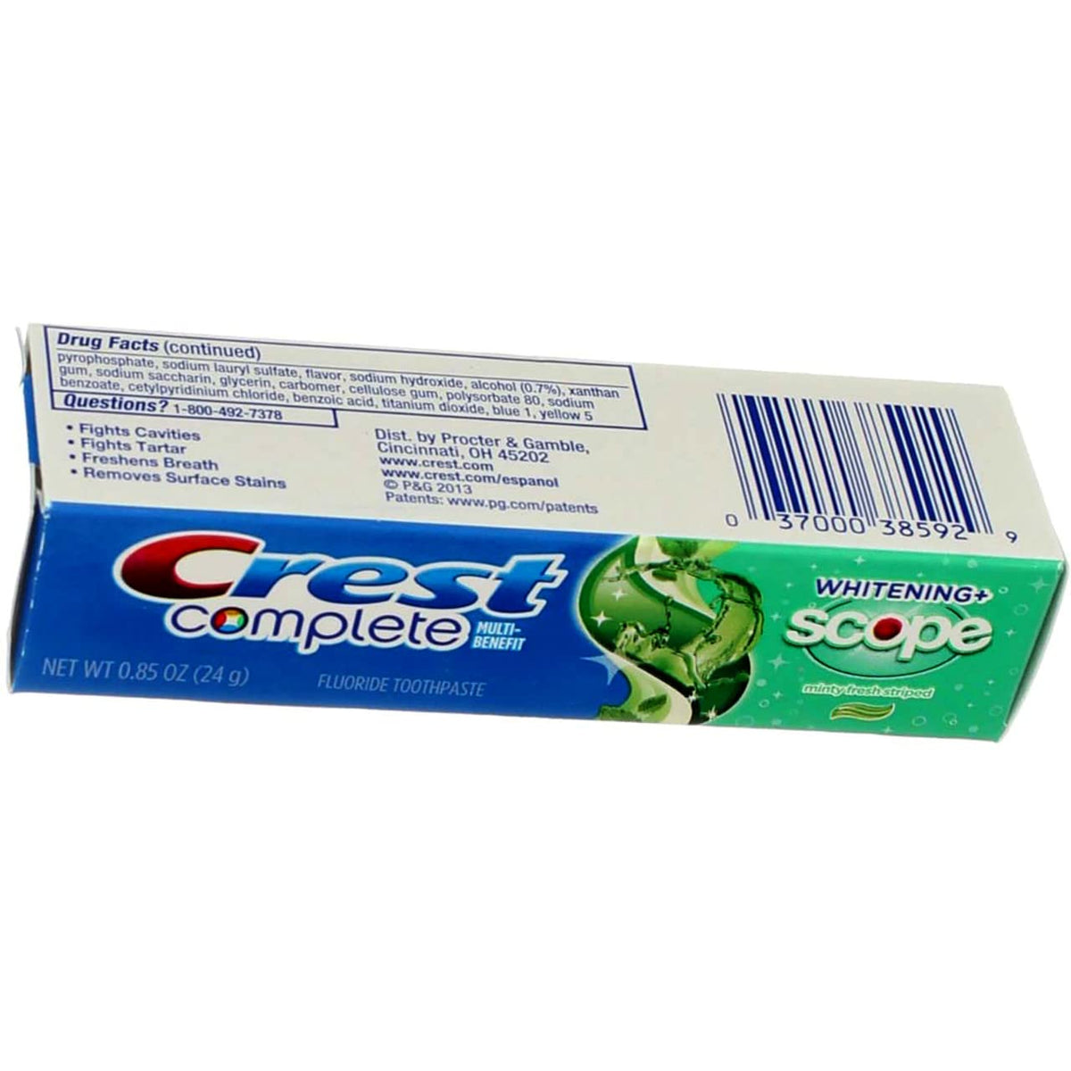 Crest Minty Fresh / 0.85 Ounce (Pack of 8) / 8 Toothpaste