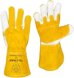 Tillman 52 Top Grain Cowhide Anti-Vibration MIG Welding Gloves, Medium