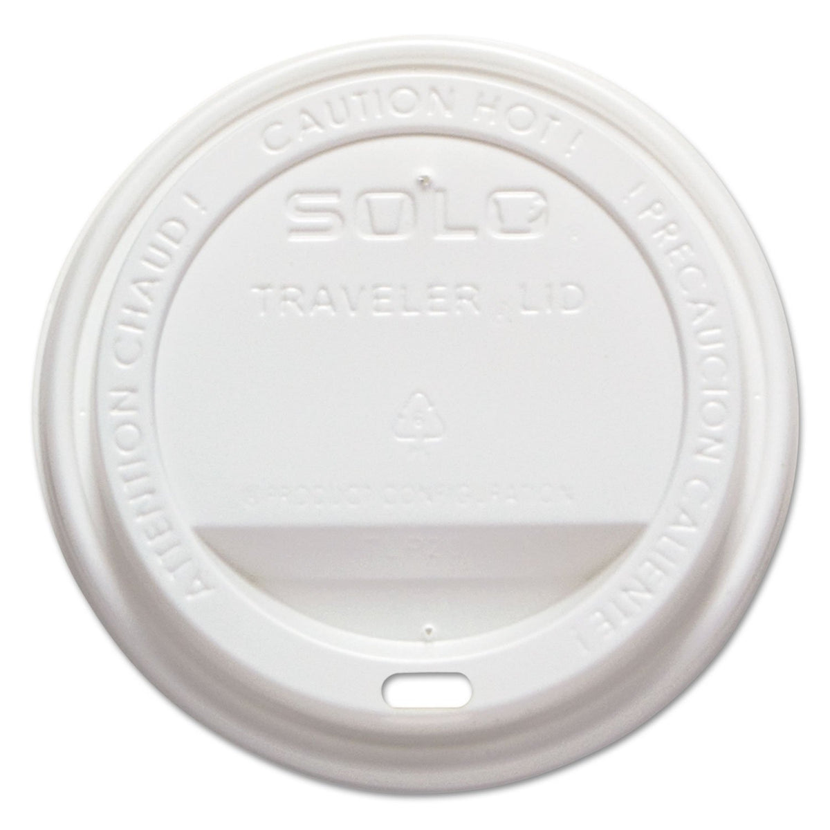 White Traveler Plastic Lid - For SOLO Paper Hot Cups (Case of 1000) – 1000 Count (Pack of 1), 12.0 fluid_ounces, Plastic, WHITE, Pack of 1000