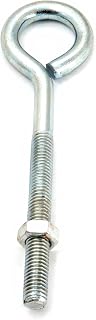 Forney 61258 Eye Bolt with Nuts, Plated, 1/2-Inch Eyebolt-by-3-7/8-Inch Thread-by-8-Inch Overall Length