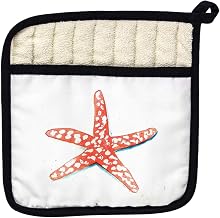 Betsy Drake PT091 Coral Starfish Pot Holder