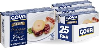 Goya Foods Premium Octopus In Olive Oil, 4 Ounce (Pack of 25)