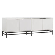 Henn&Hart Cloud White / 70" Rectangular TV Stand / Transitional Television Stands & Entertainment Centers