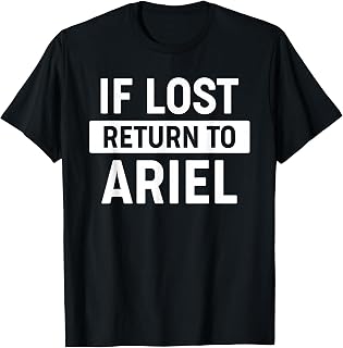 Gift for Husband Boyfriend - If Lost Return to Ariel T-Shirt