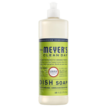 Clean Day Liquid Dish Soap (1 Pack) by Mrs. MEYER'S – 16 Fl Oz (Pack of 1), Plastic, Lemon Verbena, Model FBA_12103