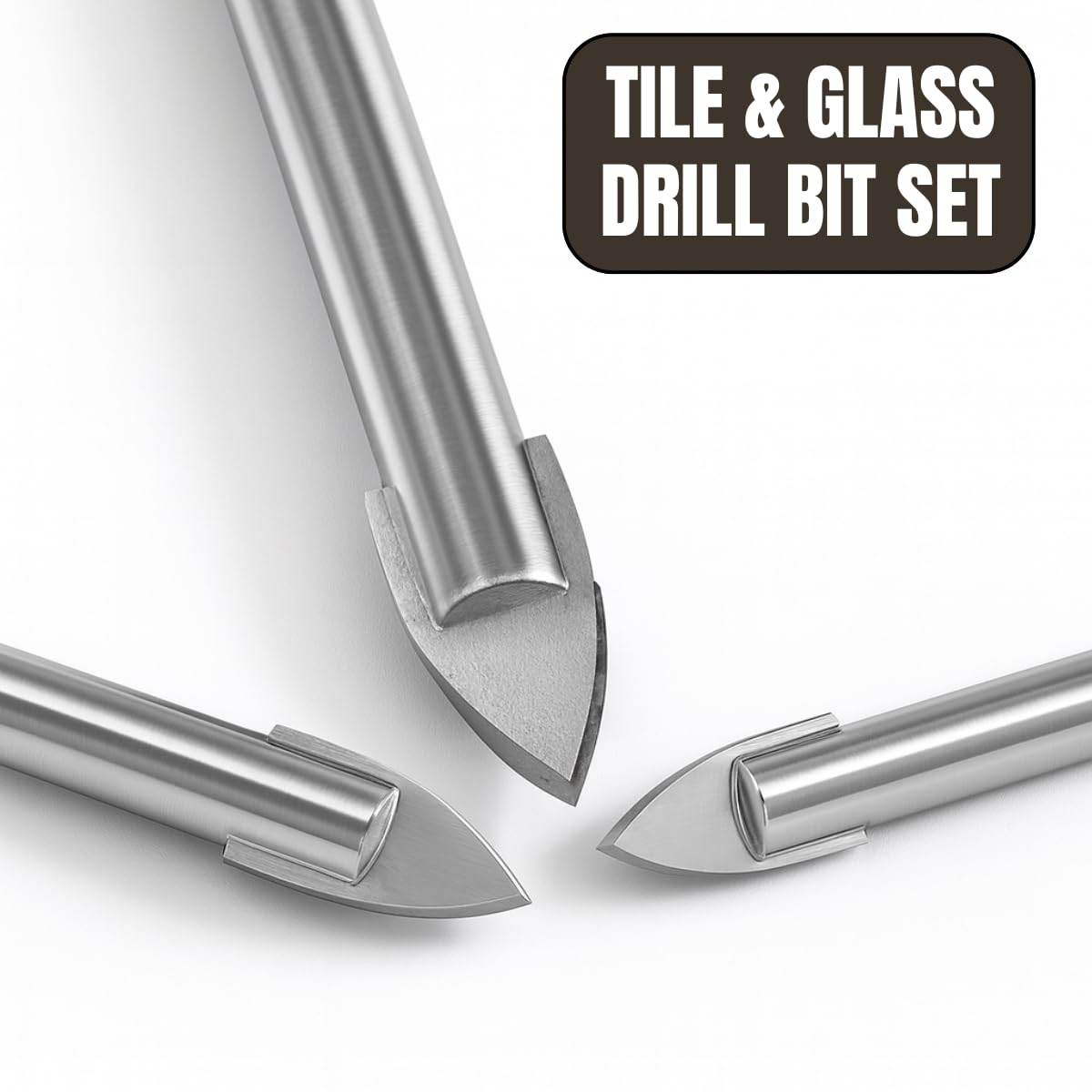 3 Pc Carbide Tipped Drill Bits Set | Sizes 5mm by DYNAMIC – 5mm, 6mm, 8mm, Carbide