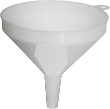 Winco 5 1/4" White Plastic Commercial Funnel | Wide diameter, Lightweight design, Restaurant service
