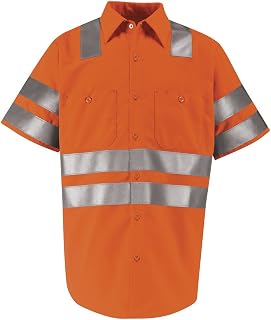 Red Kap Hi-Viz Workshirt - Ansi Class 3,XXL