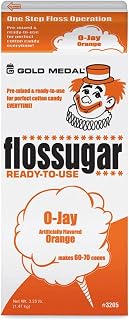 Gold Medal Orange Cotton Candy Sugar, 1 EachF