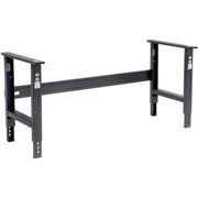 Adjustable Height Workbench by Global Industrial – 60"L x 30"W x 3"H, Steel, Black, Model 183166BK