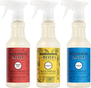 Mrs. MEYER'S Clean Day Multi-Surface Cleaner 16 FL OZ Each, Tomato Vine, Dandelion, Blueberry, 1 CT (Variety Pack)