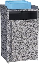 TableTop King Lakeside 4410 Stainless Steel Refuse Station with Front Access and Gray Sand Laminate Finish - 26 1/2" x 23 1/4" x 45 1/2"