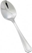 Winco 5 1/2" Silver Victoria Small Stainless Steel Spoon (Set of 12) | Dishwasher safe, Heavyweight, Restaurant service, Great for Soup, Broth, Noodles and Tasting Service
