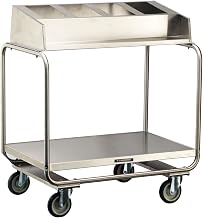 214 Tray & Utensil Cart, Stainless Steel