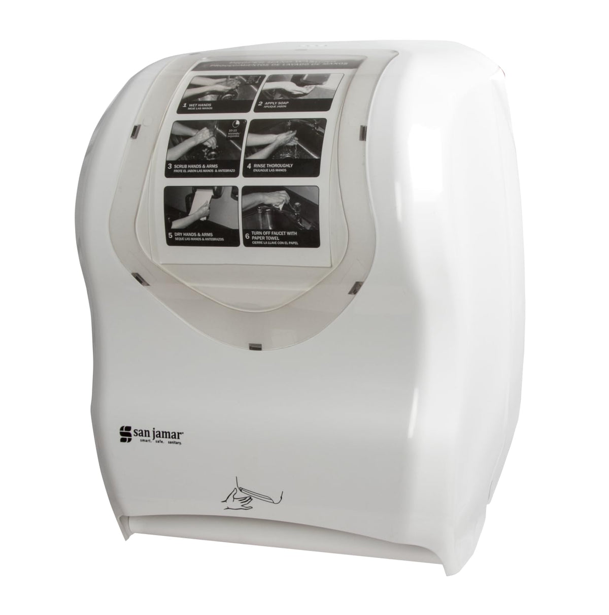 San Jamar Hybrid / White / 16.5" x 13" x 9.25" Commercial Paper Hand Towel Dispensers