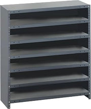 QUANTUM STORAGE SYSTEMS CL1239-601701RD Solid Closed 7 Shelves 30 Super Tuff Euro Red Bins 39" H x 36" W x 12" D