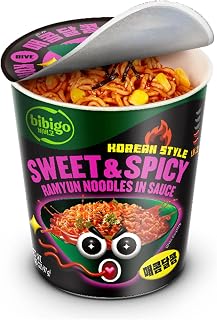 bibigo Ramyun Ramen Noodles, Sweet & Spicy, 3.43 Ounce (Pack of 1)