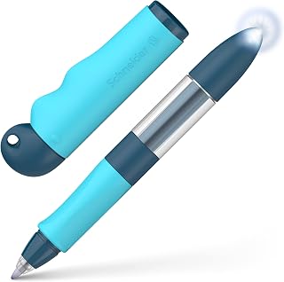Schneider Base Senso 188733 Rollerball Pen for Beginners to Write Right and Left Handed Blue Turquoise