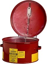 Justrite 1 Gallon Red Galvanized Steel Benchtop Dip Tank (For Hazardous Liquids)