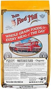 Bob's Red Mill Organic White Rice Flour, 25 Pound