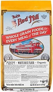 Bob's Red Mill Organic White Rice Flour, 25 Pound
