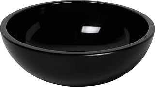 Elite Global Solutions M115R4-B Round Bowl, 12" Dia. x 4" h., Melamine, Black (Pack of 2)