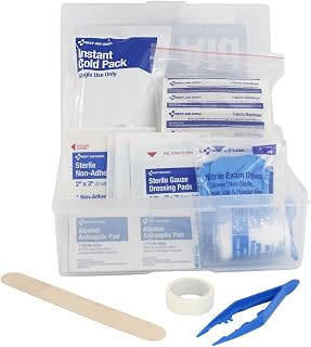 First Aid Only 59695 Clean & Protect Everyday Emergency First Aid Kit for Home, Work and Travel, 175 Pieces