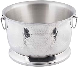 TableCraft BTB1610 Beverage Tub, with Base, 6 Gallon, 15-3/4" Dia. x 9-1/2", Double Wall, Stainless Steel, 1 Each